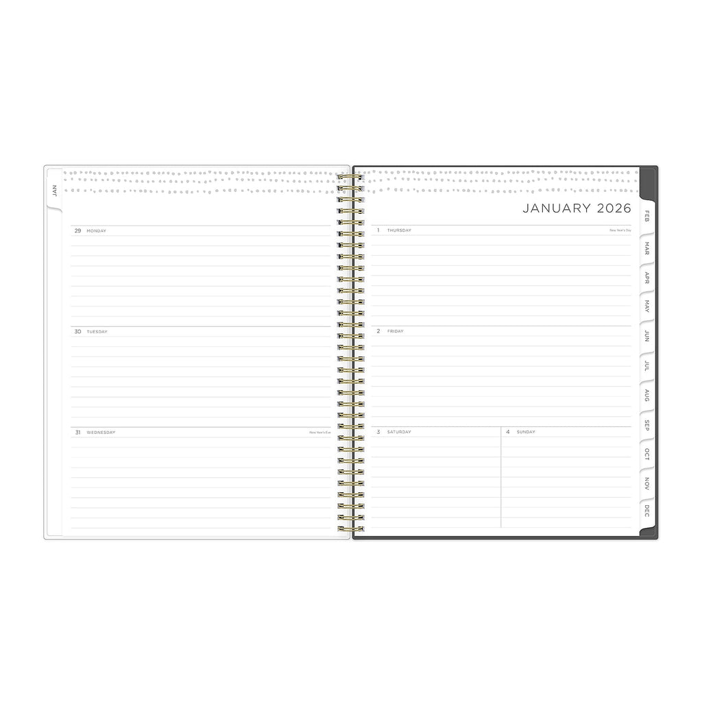 2026 Weekly and Monthly Planner Calendar, January 2026 - December 2026, 8.5" x 11", Flexible Cover, Laminated Tabs, D... - Image 3