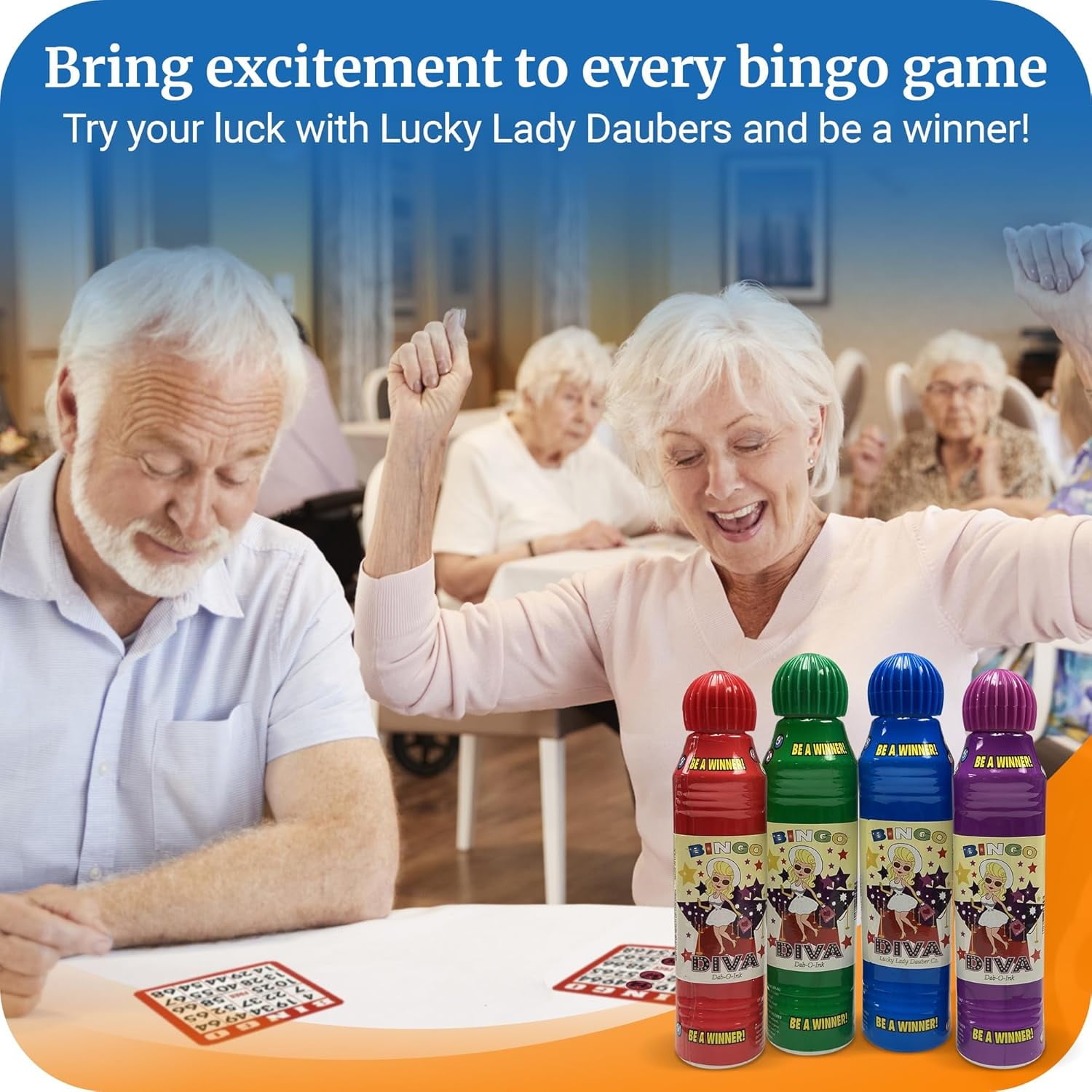 Lucky Lady Dauber Co. Bingo Daubers Value Pack with Bingo Markers, Bingo Dotters, Assorted Colors, 4 Count - Image 4