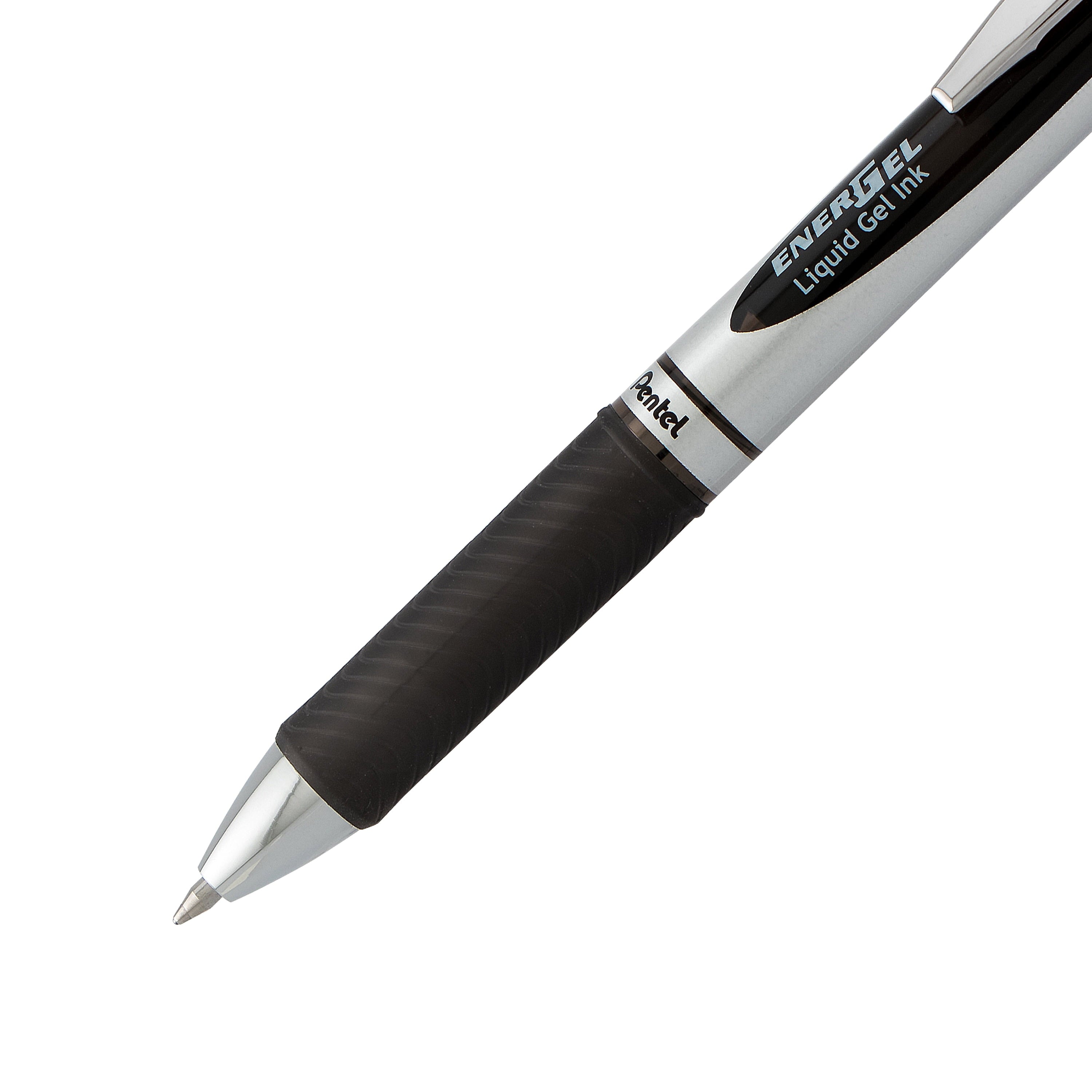 EnerGel RTX Retractable Liquid Gel Pen, Medium Line, Metal Tip, Black Ink, 6 Pack - Image 6
