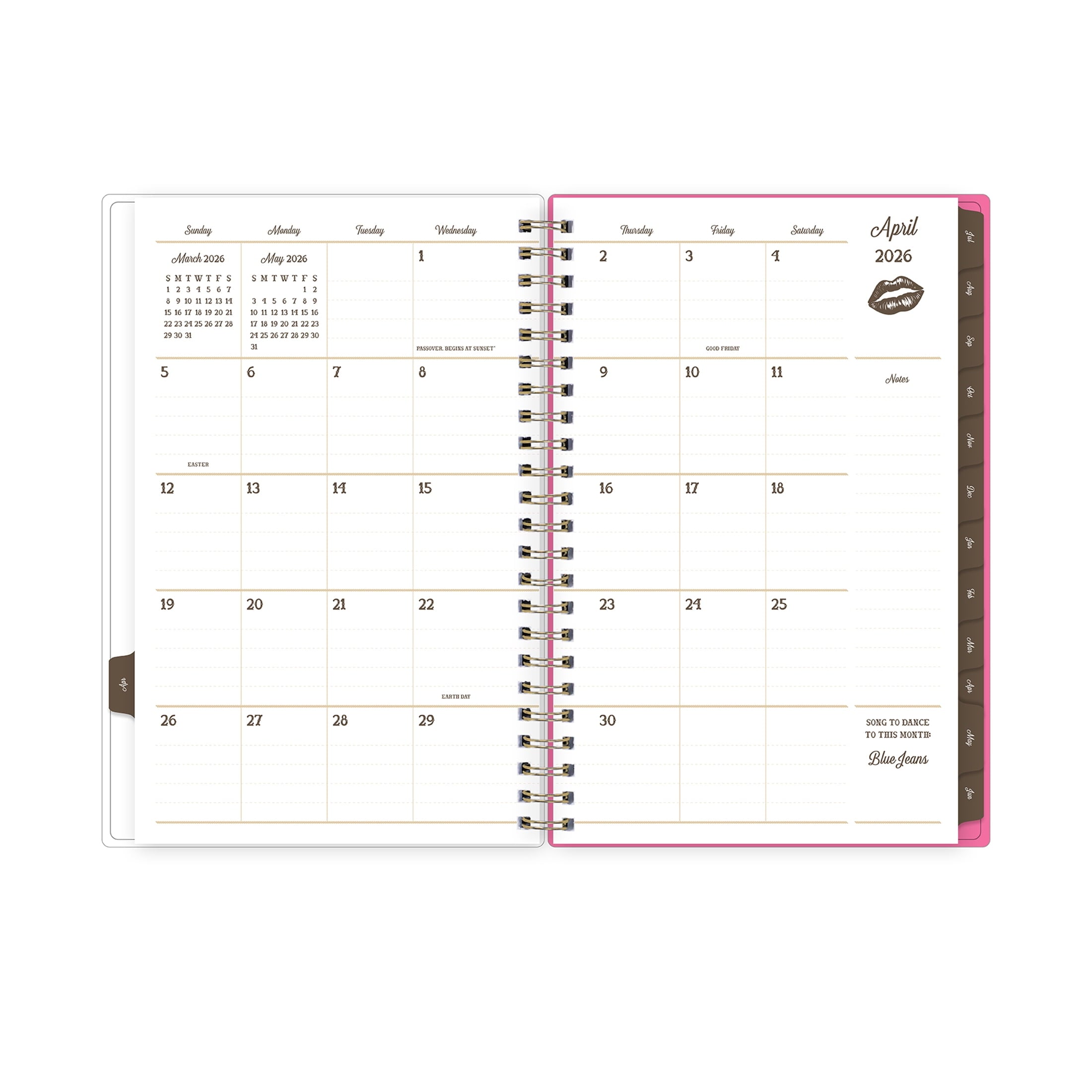 for Monthly Weekly Planner, 5" x 8", Jess Pink 15-Month (April 2026 - June 2027) - Image 5