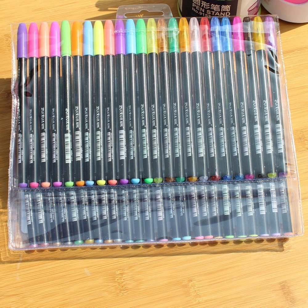 Darzheoy 48 Colors Glitter Gel Pens, Colored Pens for Adult Coloring, Pens for Women, Cute Pens Set, Art Gel Pens Office Supplies - Image 4