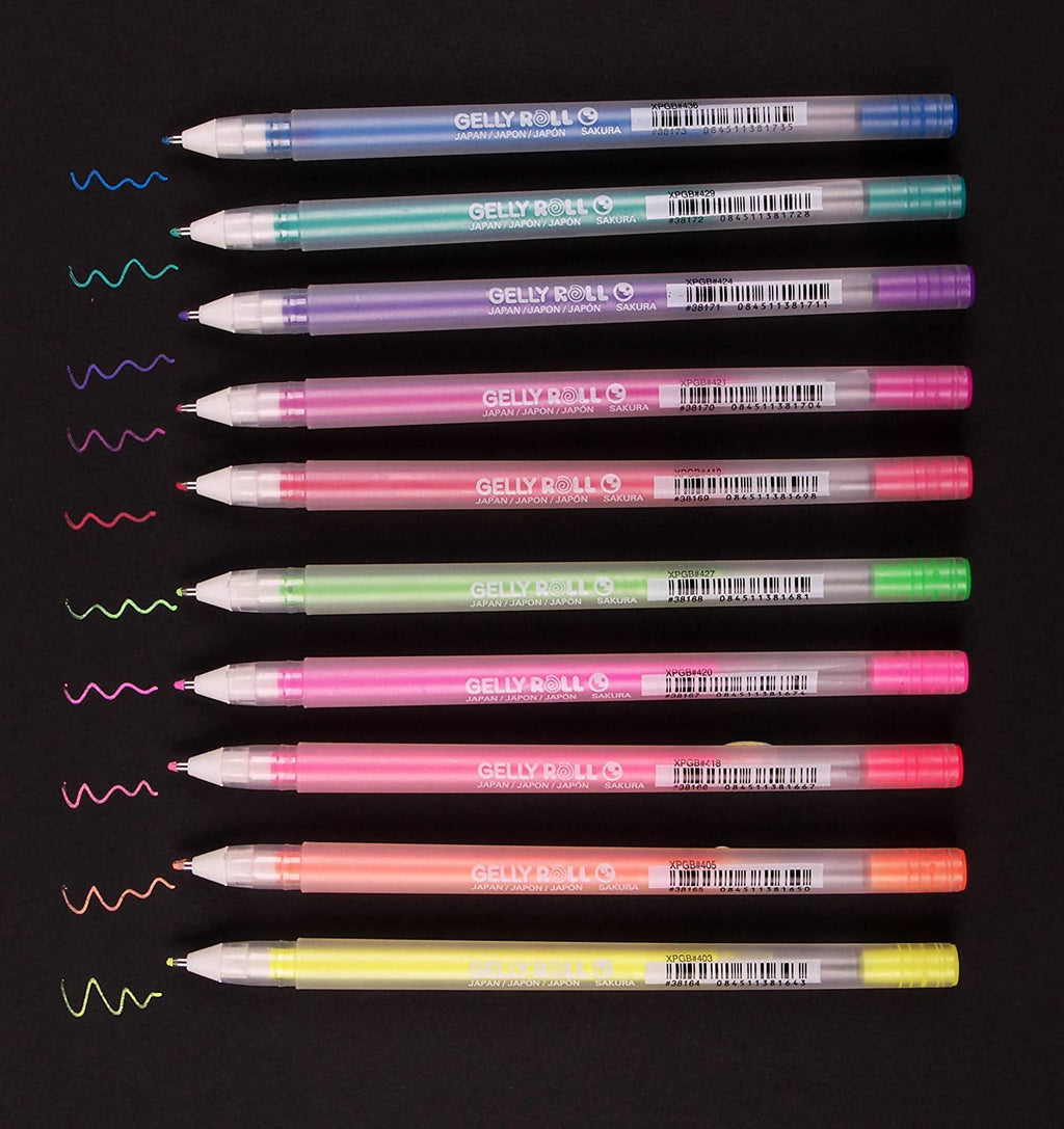 Sakura Gelly Roll Moonlight Pen Set, Fine, 10-Colors - Image 3