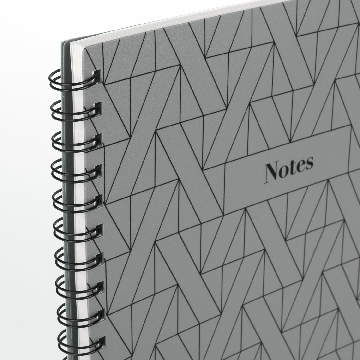 Cambridge Fashion Notebook, 80 Sheets, 8.5" x 11", Gray Geo - Image 4