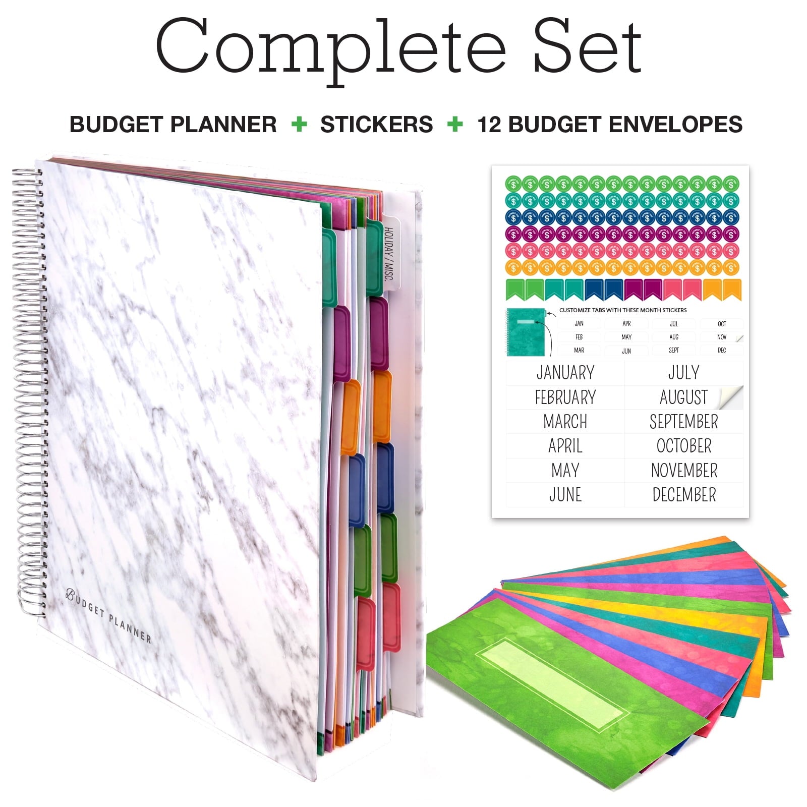 Budget Planner & Monthly Bill Organizer With 12 Envelopes and Pockets. Expense Tracker Notebook and Financial Planner Budget Book to Control - Image 2