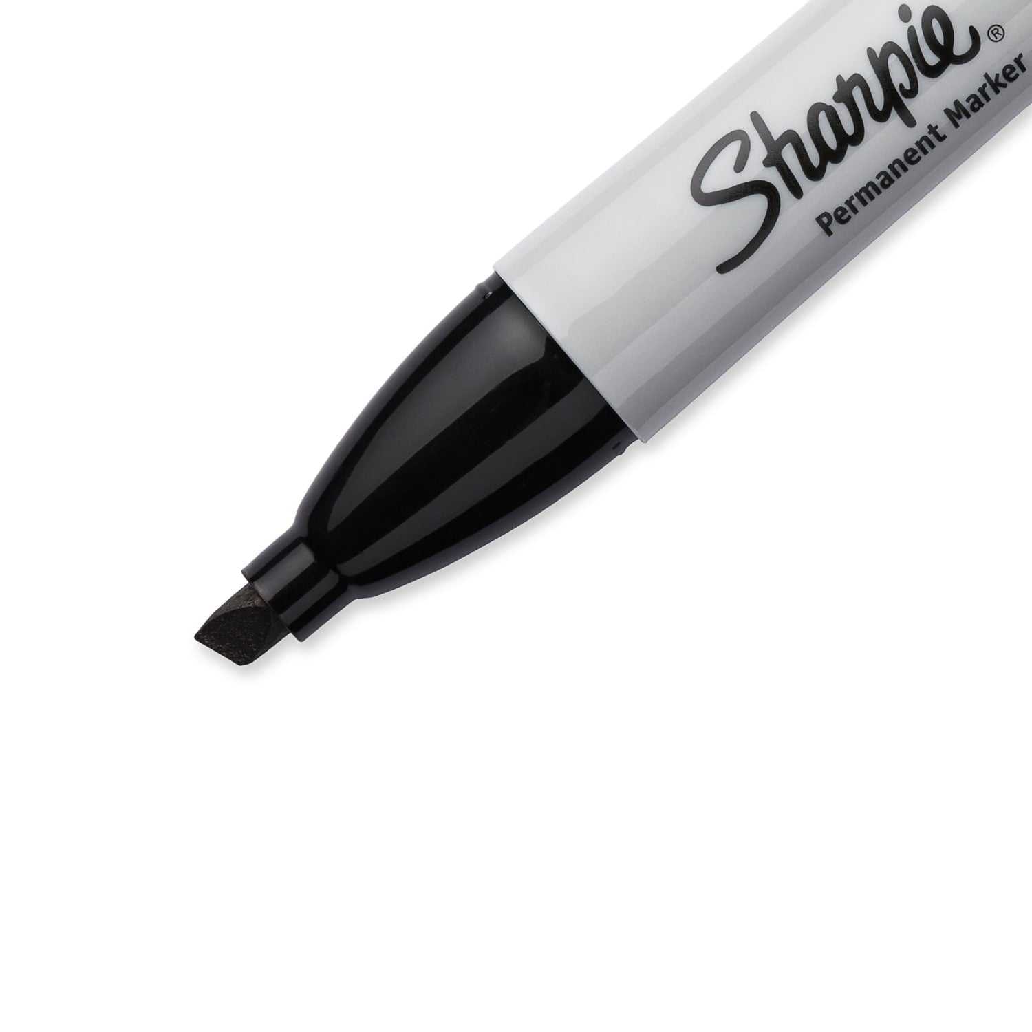 Permanent Markers, Chisel Tip, Black, 4 Count - Image 3