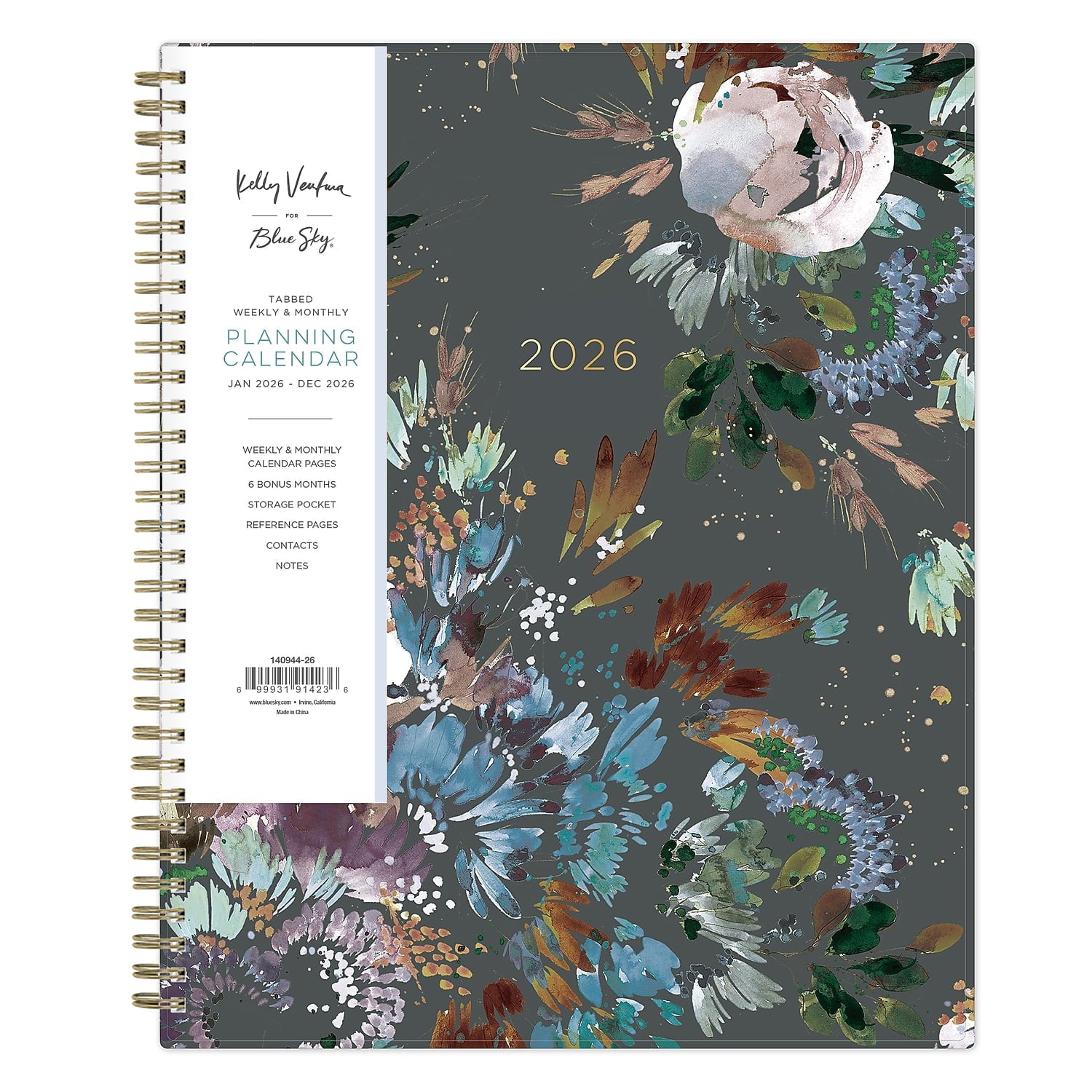 2026 Weekly and Monthly Planner Calendar, January 2026 - December 2026, 8.5" x 11", Flexible Cover, Laminated Tabs, D... - Image 2