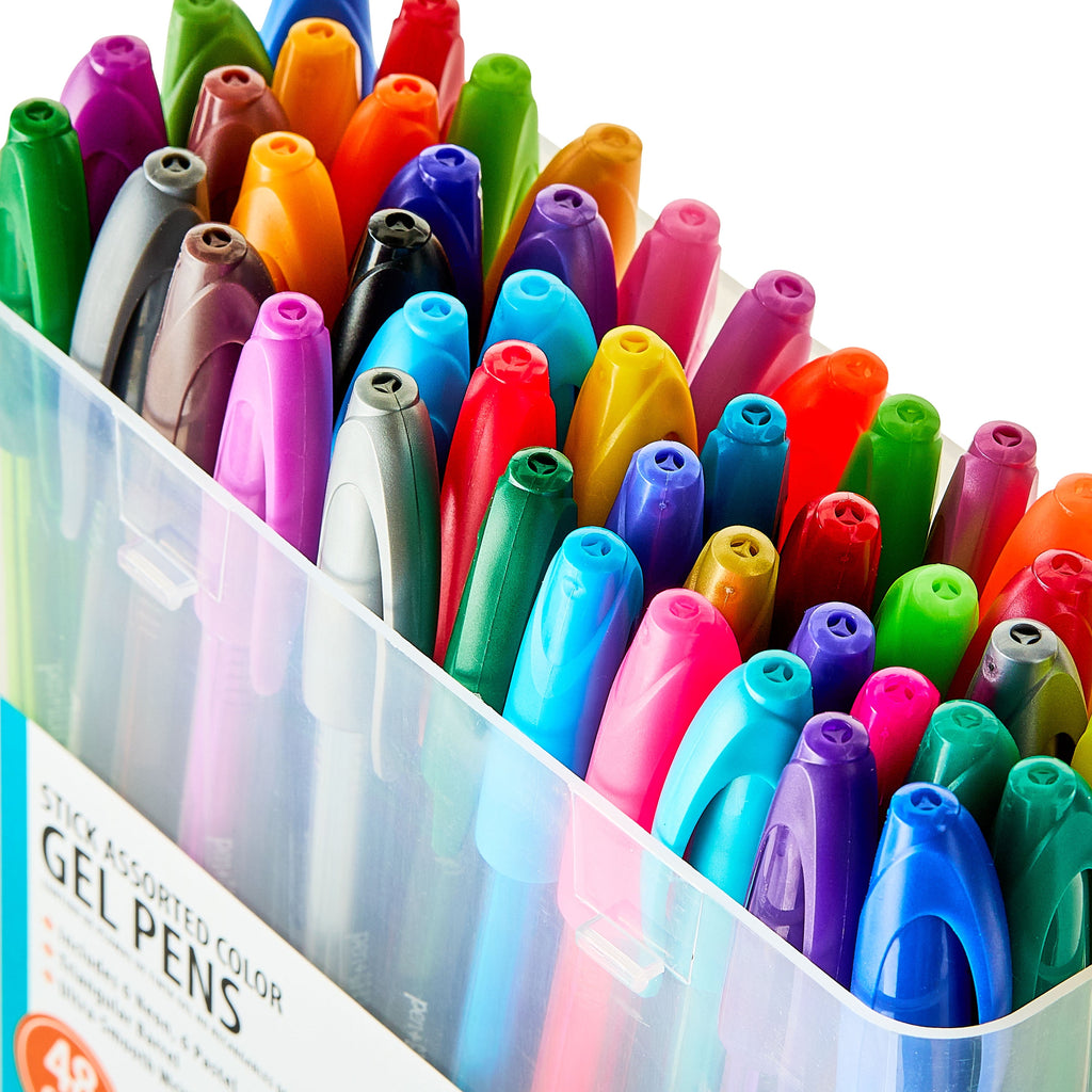 Gel Stick Pens, Medium Point, 0.7 mm, Assorted Colors, 48-count, 192511 - Image 4