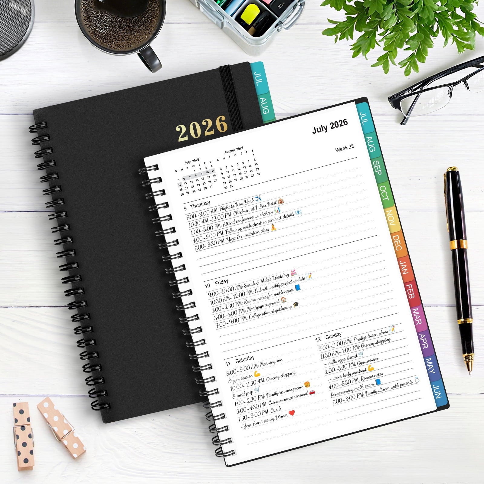 Planner 2026 2027, Small Planner 2026-2027 Weekly and Monthly, Jul.26 - Jun.27 Academic Planner 5.8 x 8.3in with Inne... - Image 4