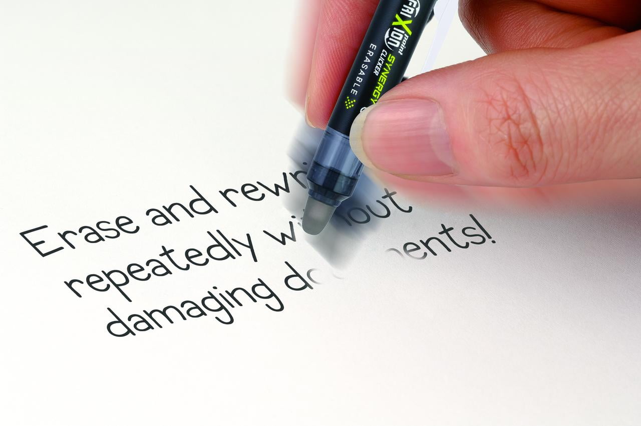 FriXion Synergy Clicker Erasable Gel Pens, Extra Fine Point, Assorted Ink, 5 Count - Image 3