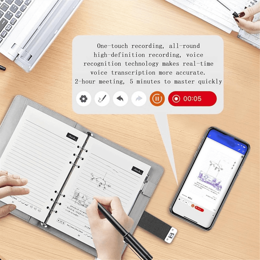 Digital Sketchbook Pro V2, Bluetooth 5.0 Smart Sync Pen & Digital Notebook, Writing & Note-Taking Tool D,1pcs x smart... - Image 5