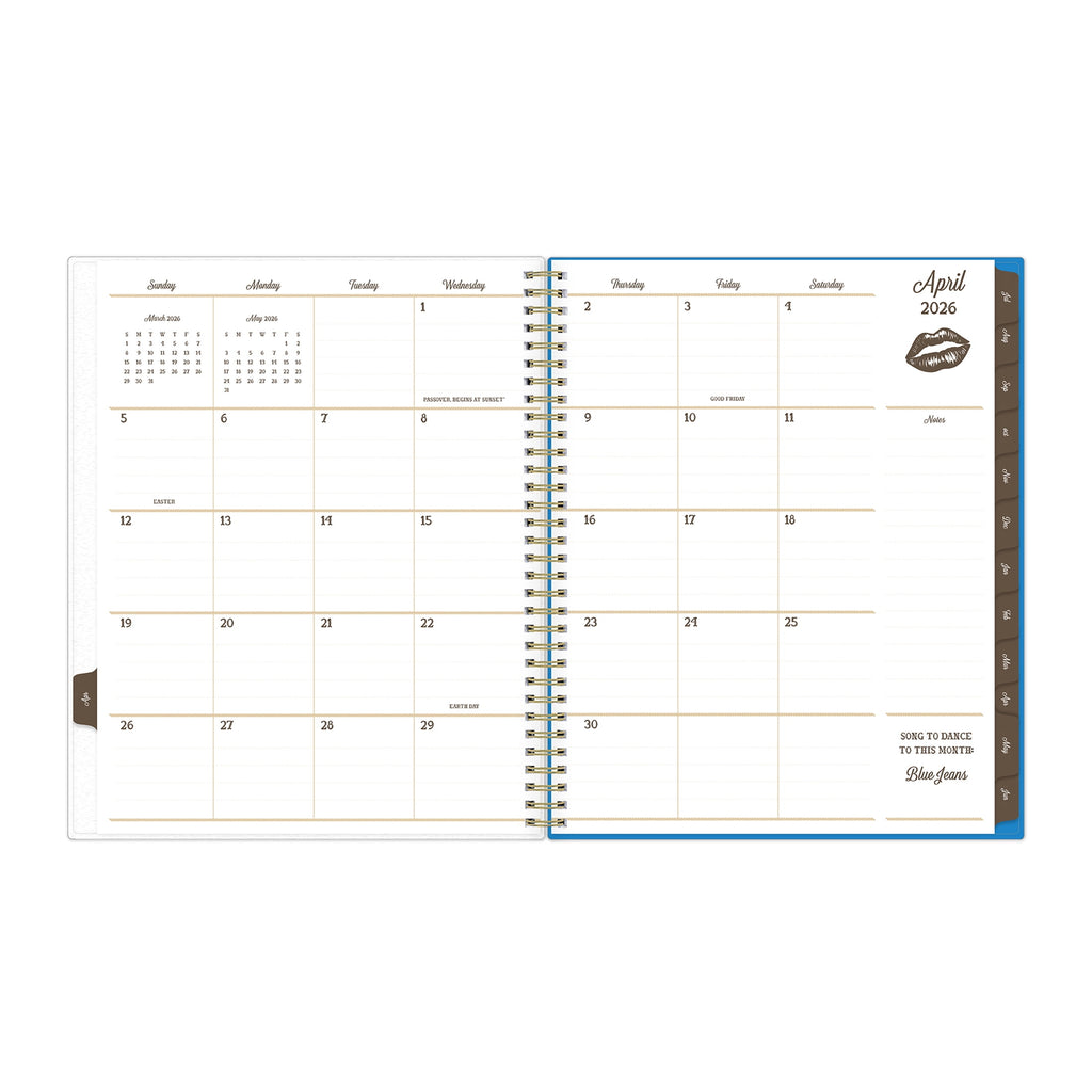 for Monthly Weekly Planner, 8.5" x 11", Hanky Blue 15-Month (April 2026 - June 2027) - Image 5