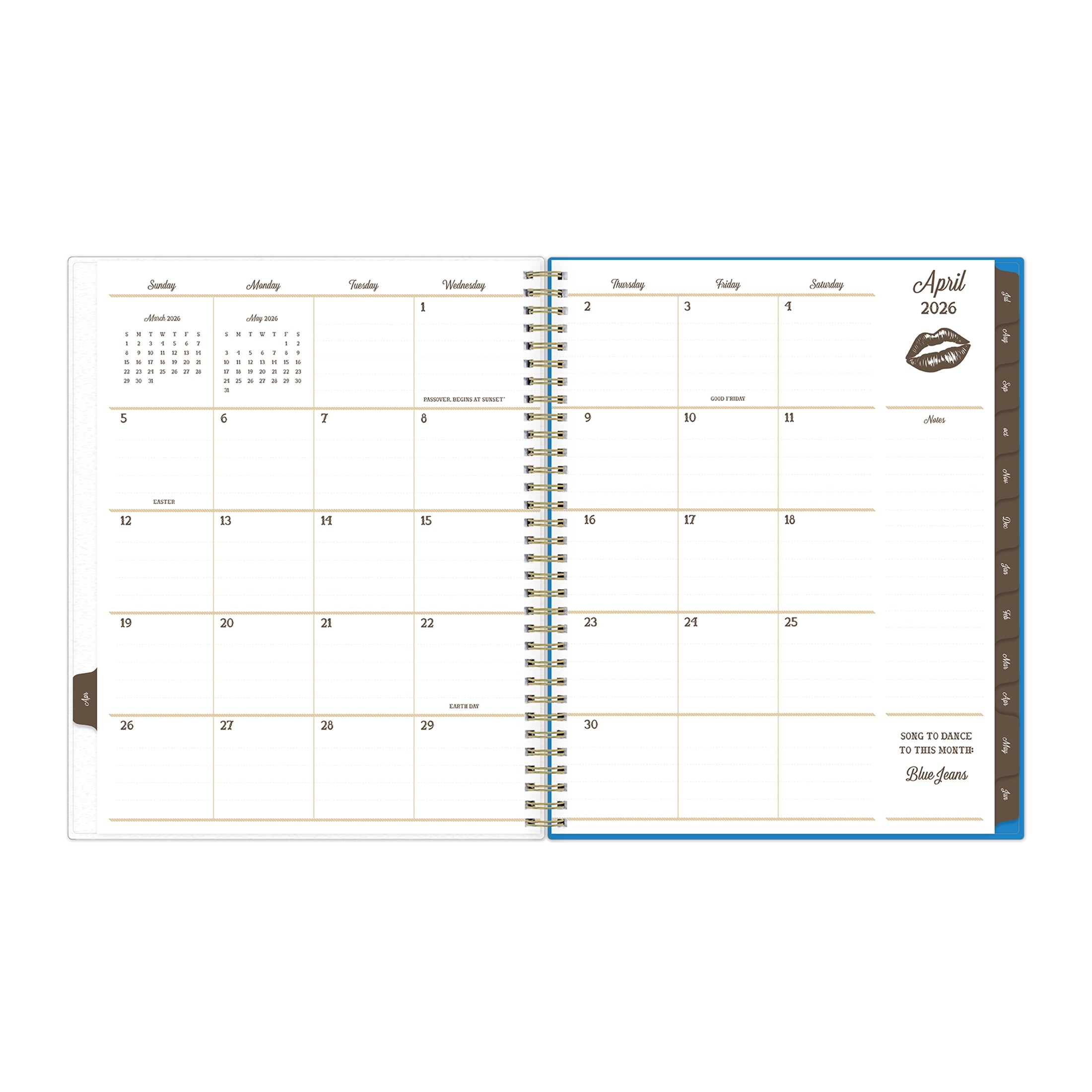 for Monthly Weekly Planner, 8.5" x 11", Hanky Blue 15-Month (April 2026 - June 2027) - Image 5