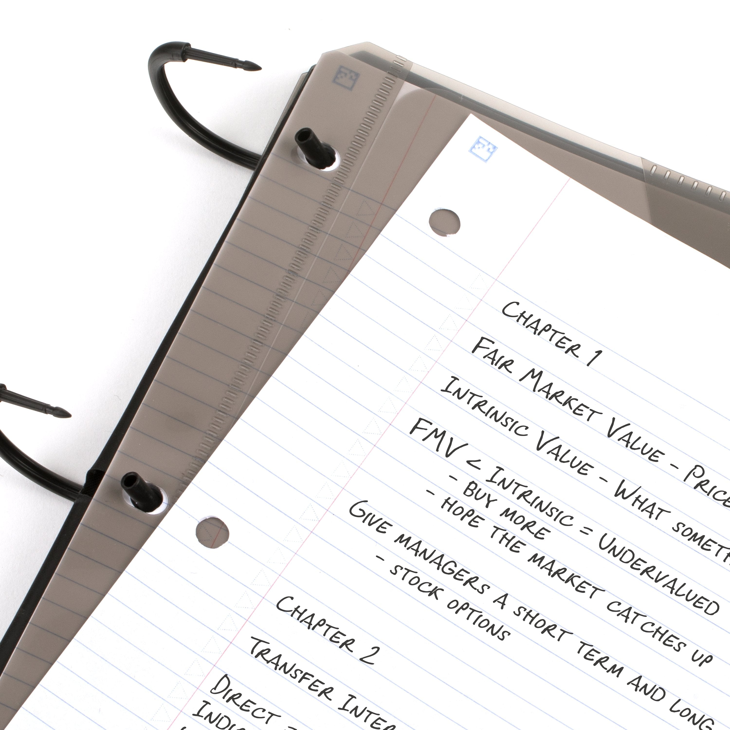 Five Star Flex Refillable College Ruled Notebook Plus Study App, 1", Pacific Blue, Plastic, 3 Ring, 60 Sheets - Image 3