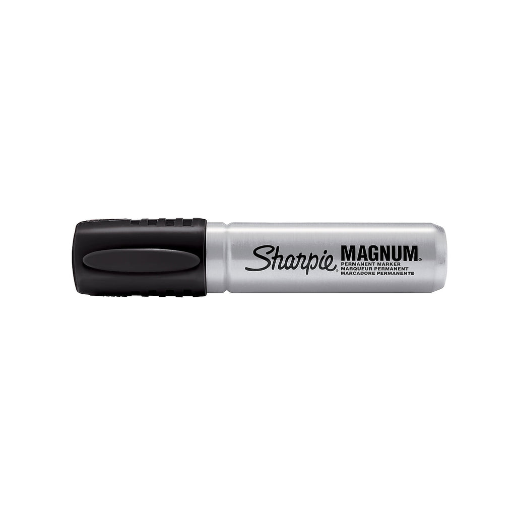 Magnum Black Permenant Markers, 12 / Box - Image 2