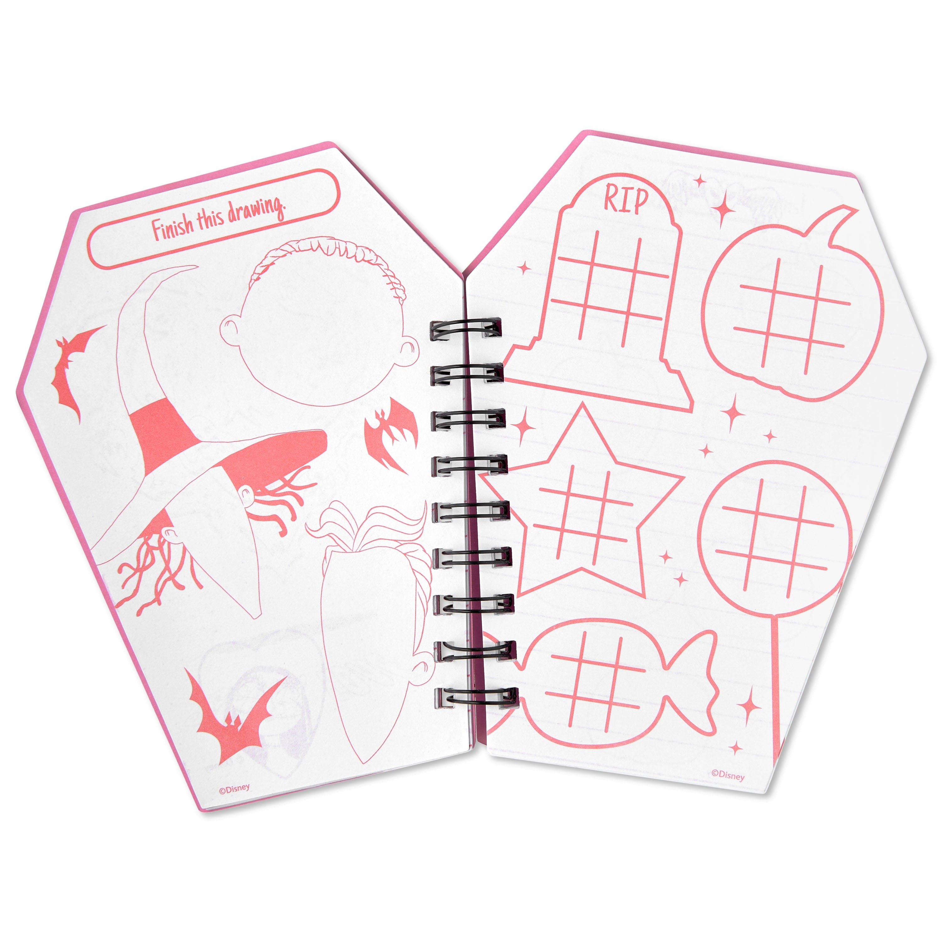 Nightmare Before Christmas Jack & Sally Spiral Activity Notebook - Image 3