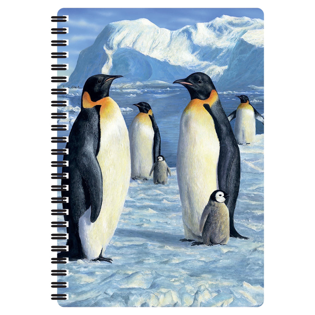 3D LiveLife Notebooks - Antarctic Majesty from Deluxebase. Ruled 8.2" x 5.7" Medium Notepad. 80 Page Spiral Bound Notebook, Lenticular Pengu