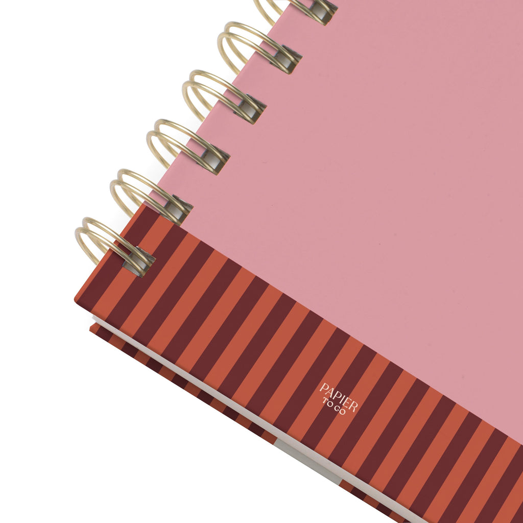 Papier To Go Lined Notebook, Spiral B5, Essential Notes, Pink - Image 4