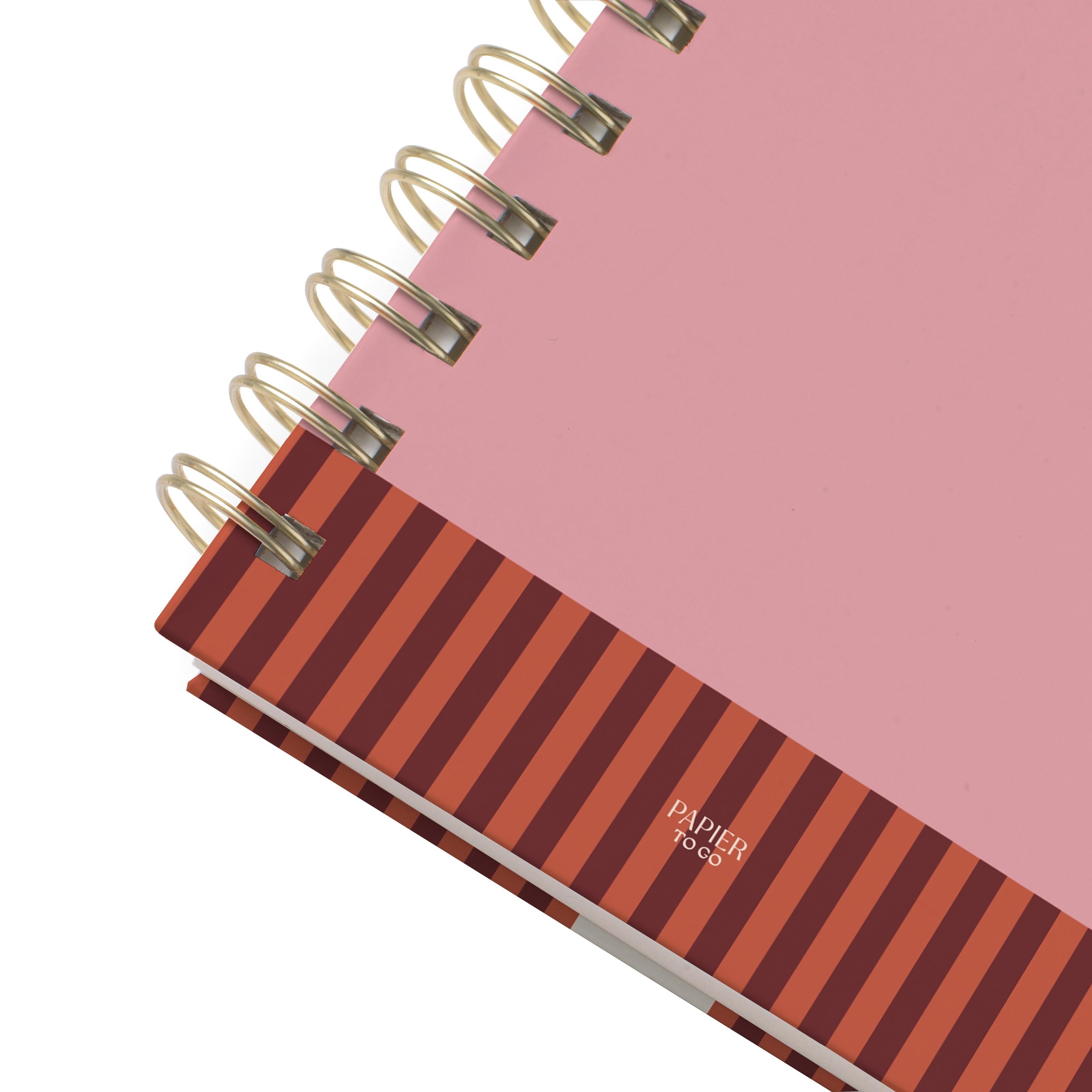 Papier To Go Lined Notebook, Spiral B5, Essential Notes, Pink - Image 4