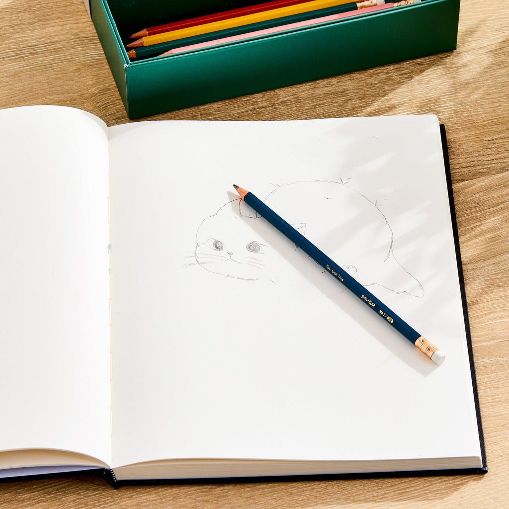 8.5" x 11" Bound Mixed Media Sketch Book, 80 Sheets of White, Acid Free, Perforated, Heavy Weight Premium Drawing Paper - Image 2