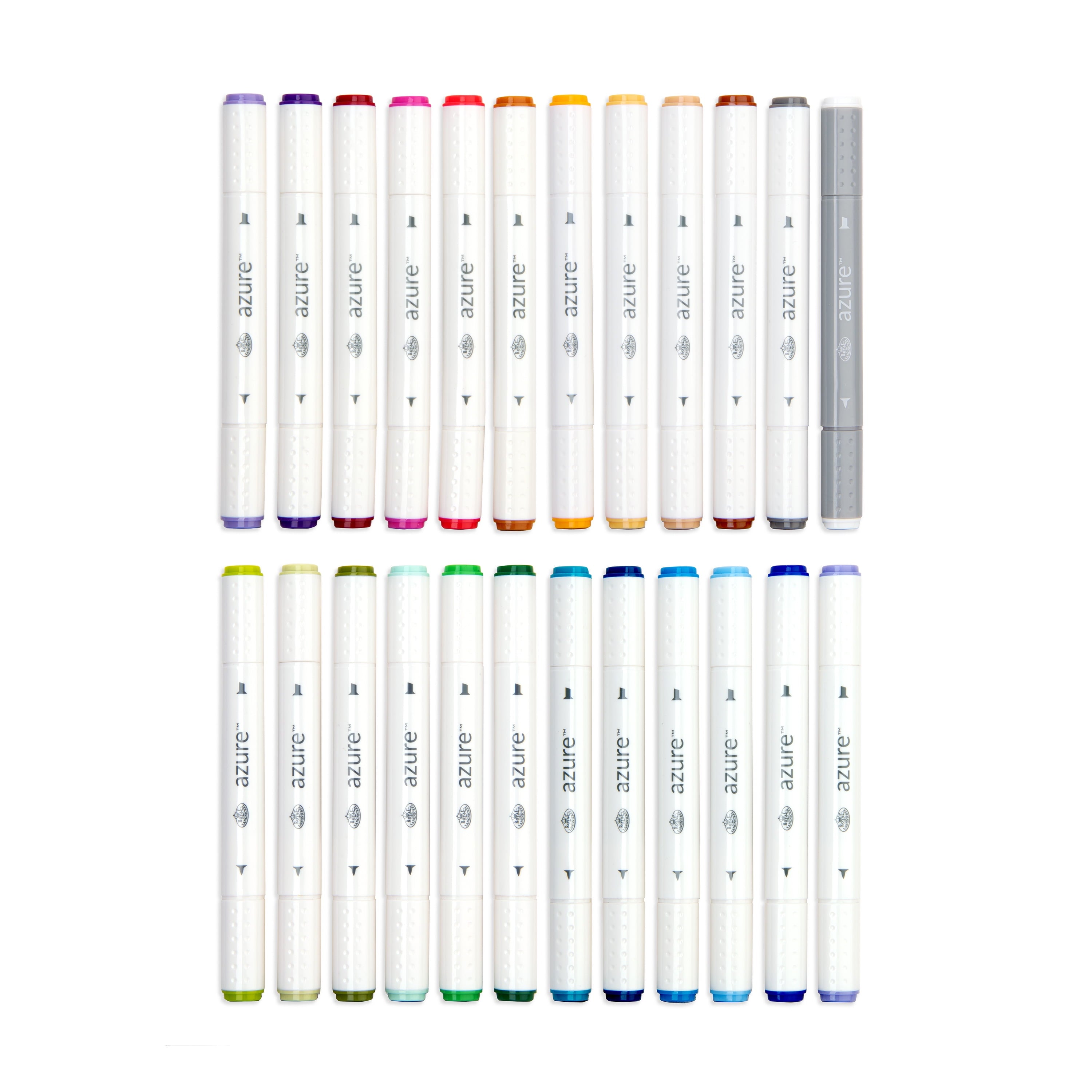 Azure 24-Color Dual Tip Alcohol Marker Set Jewel Tones - Image 5