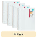 (4 pack) Pen+Gear 1 Subject Notebook, Dot Ruled, 8.5"x 10.5", Poly Cover, 80 Sheets