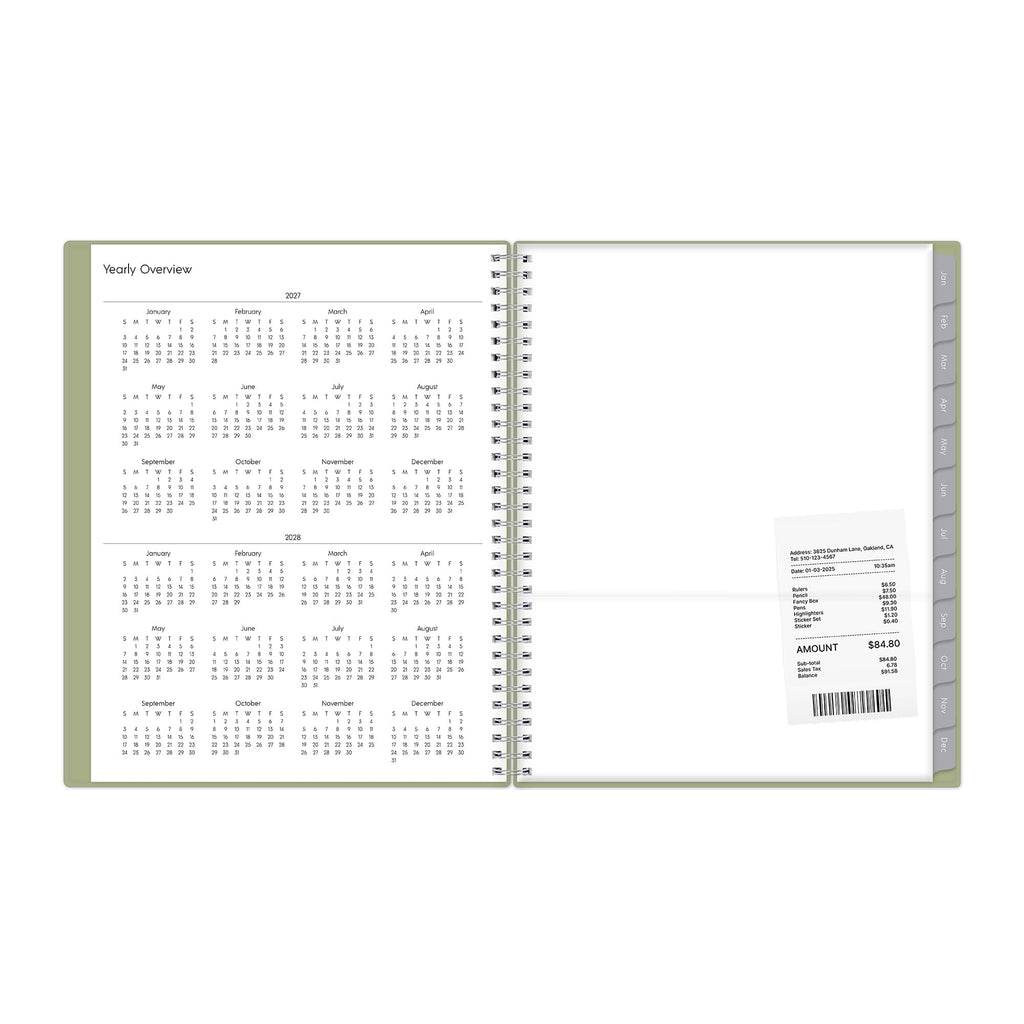2027 Weekly and Monthly Planner Calendar, Includes January 2027 - December 2027, 8.5" x 11", Flexible Cover, Wireboun... - Image 5