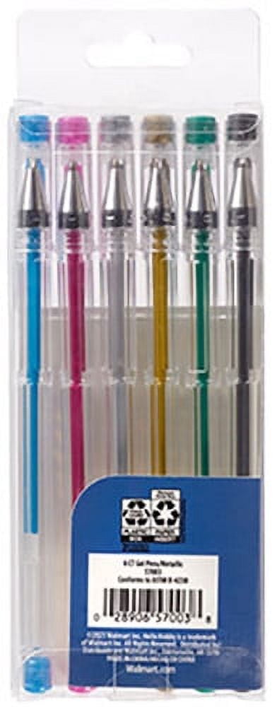 Hello Hobby Multicolor Gel Pen Metallic Set, 6 Pieces - Image 6