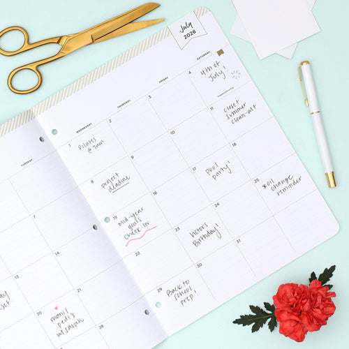 2026-2027 Monthly Academic Year Planner Calendar, July 2026 - June 2027, 8.5" x 11", Flexible Cover, Stapled Binding,... - Image 2