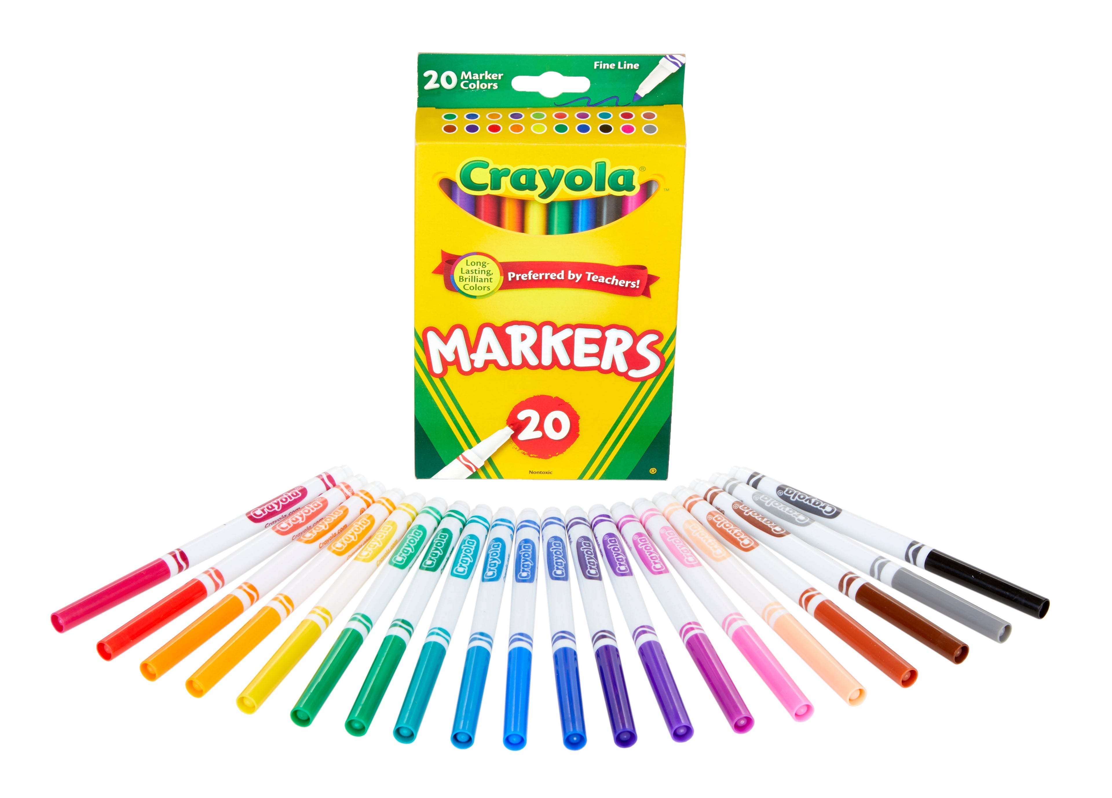 20 Ct Fine Line Classic Markers, Classroom Supplies for Teachers, Back to School Supplies for Kids - Image 4