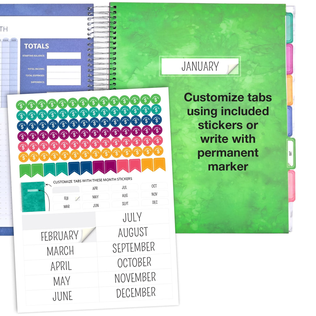 Budget Planner & Monthly Bill Organizer With 12 Envelopes and Pockets. Expense Tracker Notebook and Financial Planner Budget Book to Control - Image 4