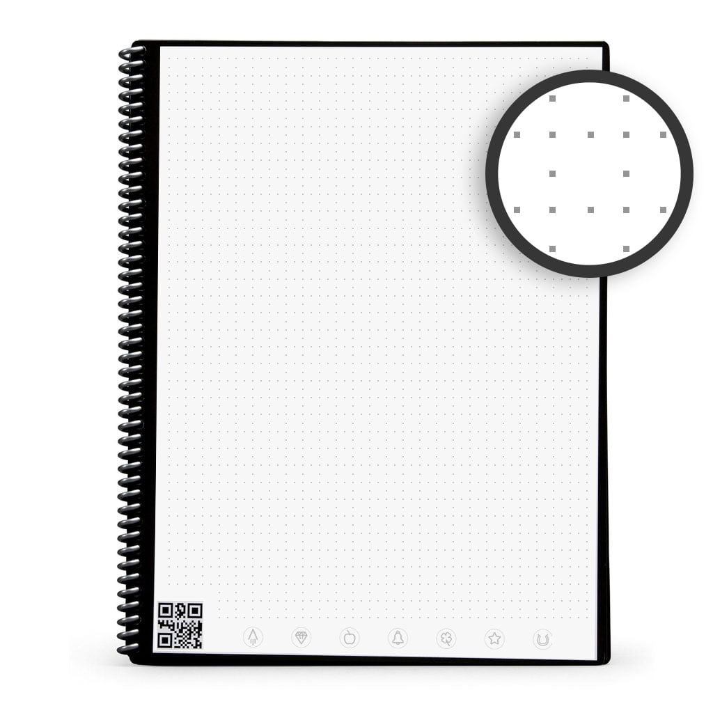 Rocketbook Core Smart Reusable Notebook, Dot-Grid, 32 Pages, 8.5" x 11", Blue - Image 3