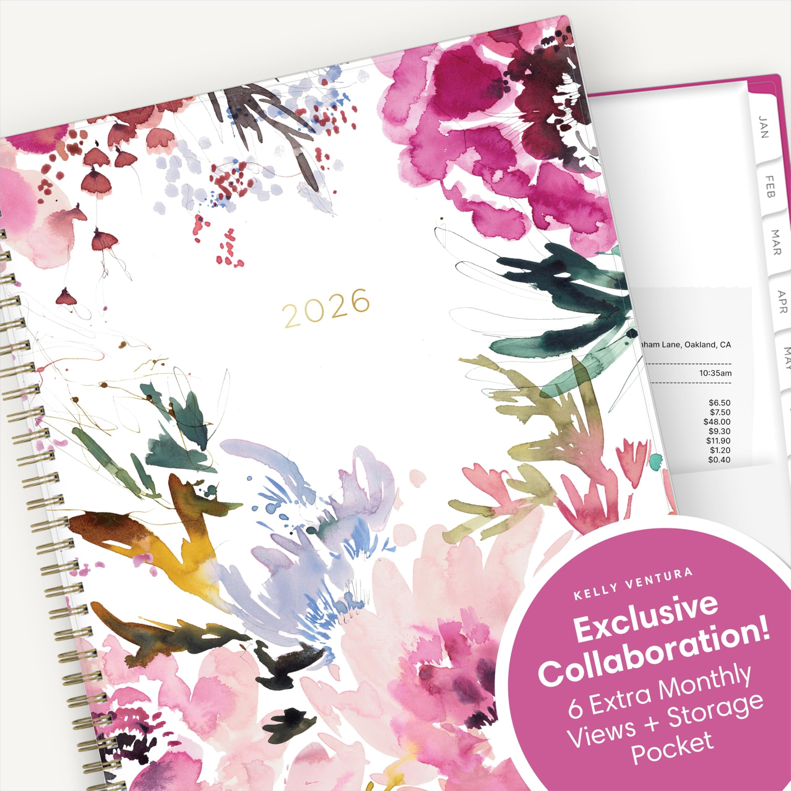 2026 Weekly and Monthly Planner Calendar, January 2026 - December 2026, 8.5" x 11", Flexible Cover, Laminated Tabs, D... - Image 5
