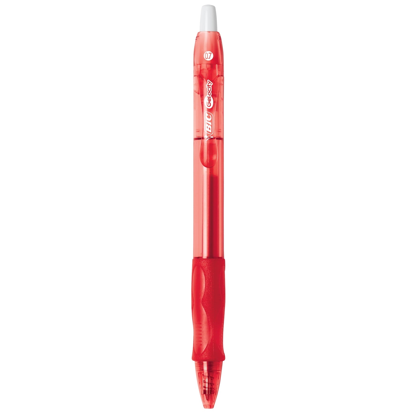 BIC Gelocity Original Red Gel Pens, Medium Point (0.7mm), 12-Count Pack - Image 2