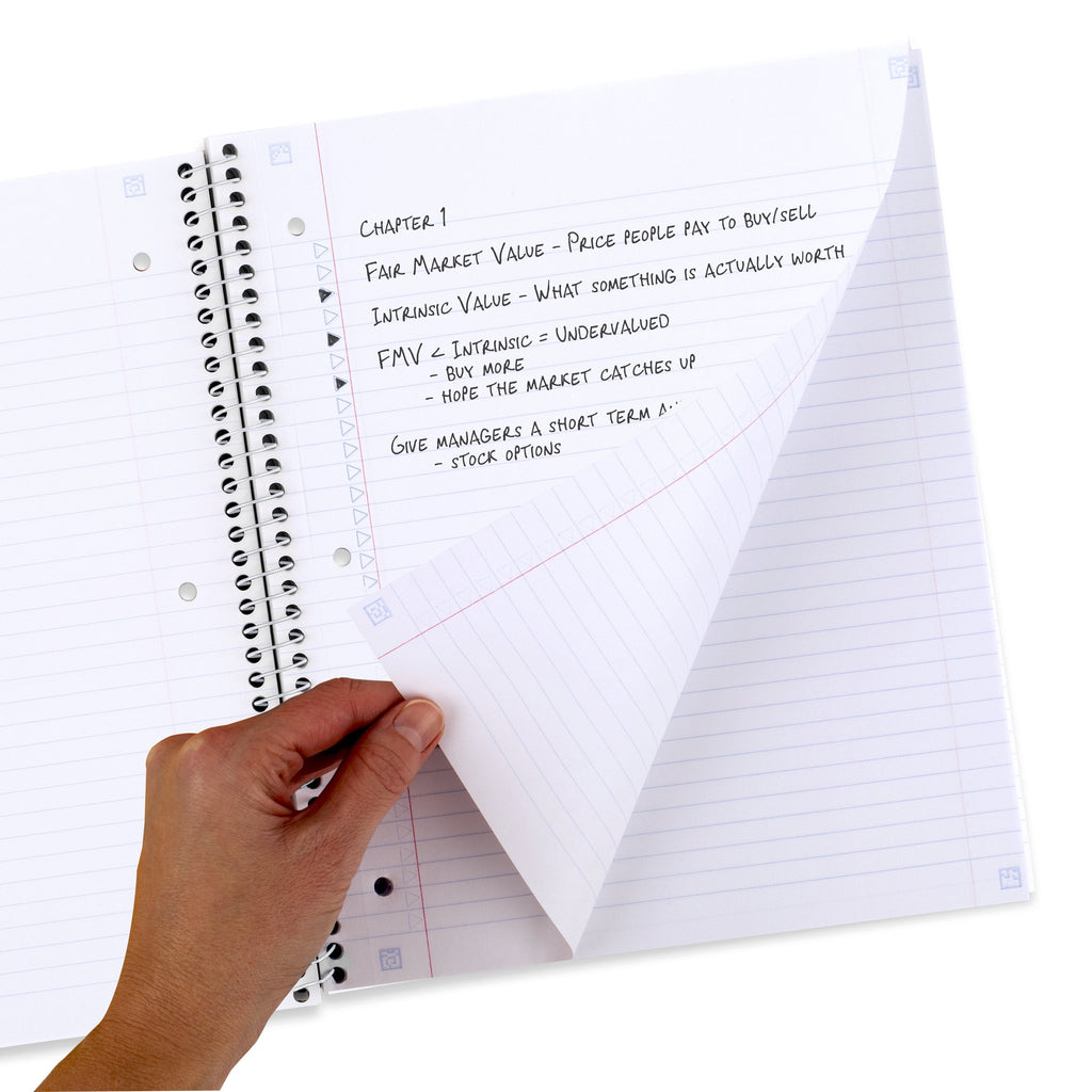 Five Star Align Notebook Plus Study App, 1 Subject, College Ruled, 8.5" x 11", Waves (820158FA-WMT) - Image 4