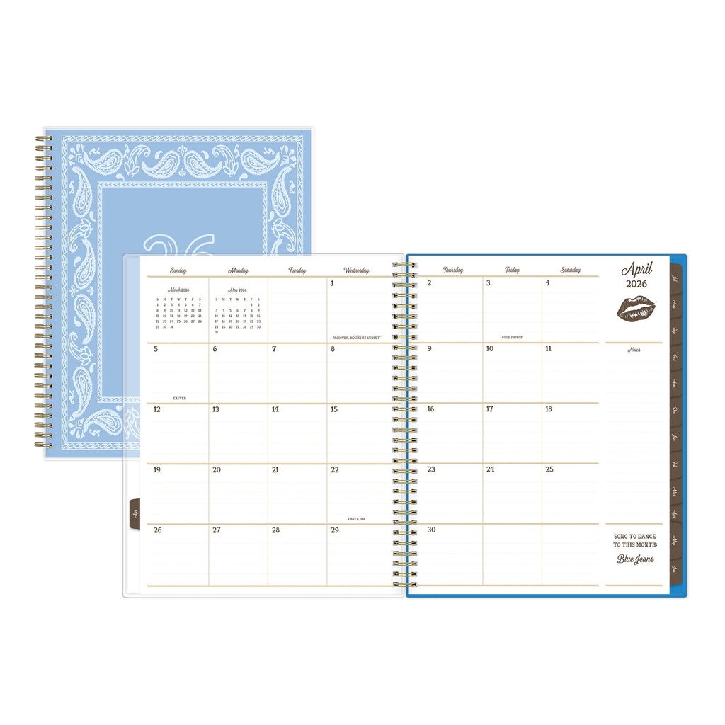 for Monthly Weekly Planner, 8.5" x 11", Hanky Blue 15-Month (April 2026 - June 2027) - Image 3