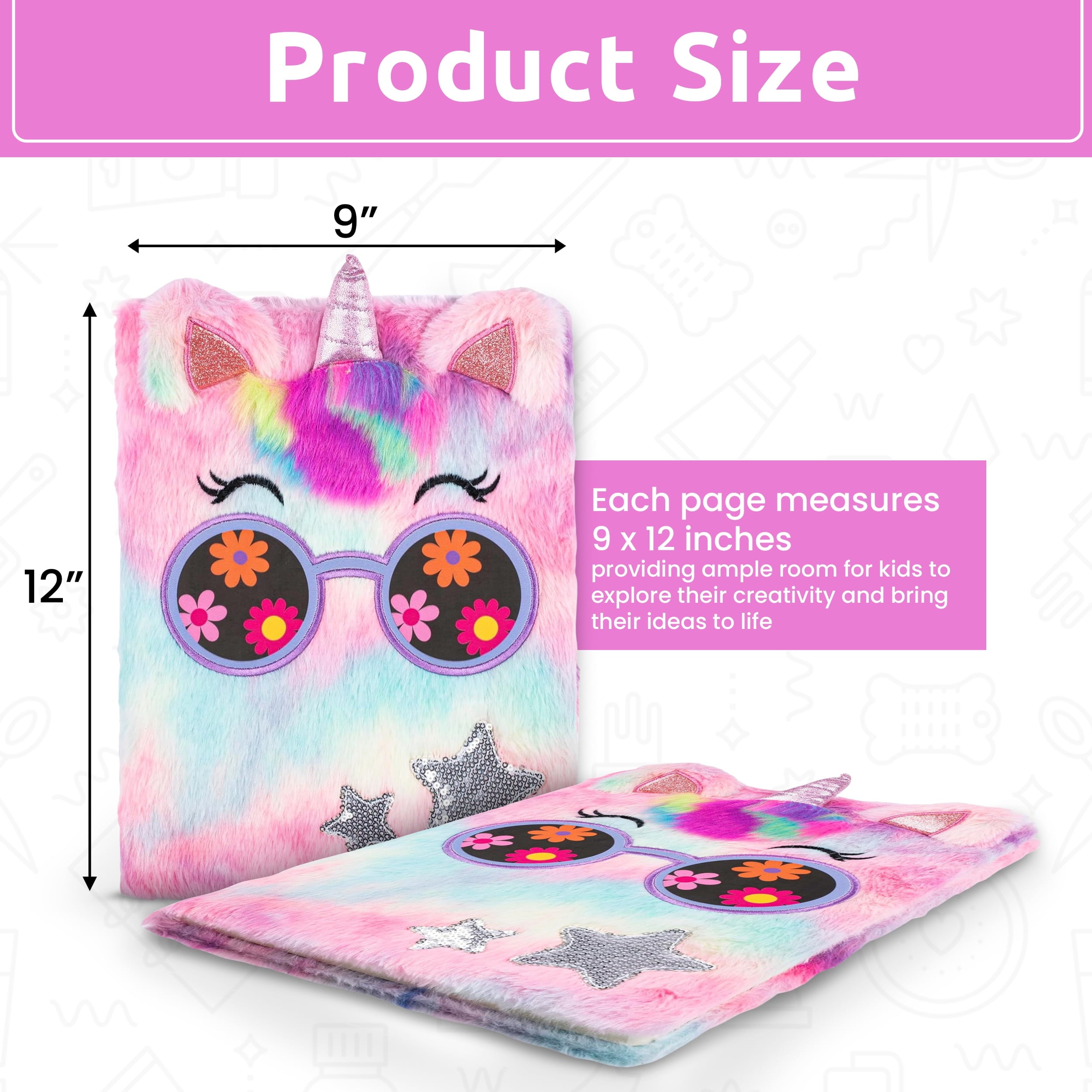 Fuzzy Sketch Book: Personalized Artist Sketchbook: Sketching, Drawing and Creative Doodling. Notebook and Sketchbook ... - Image 4