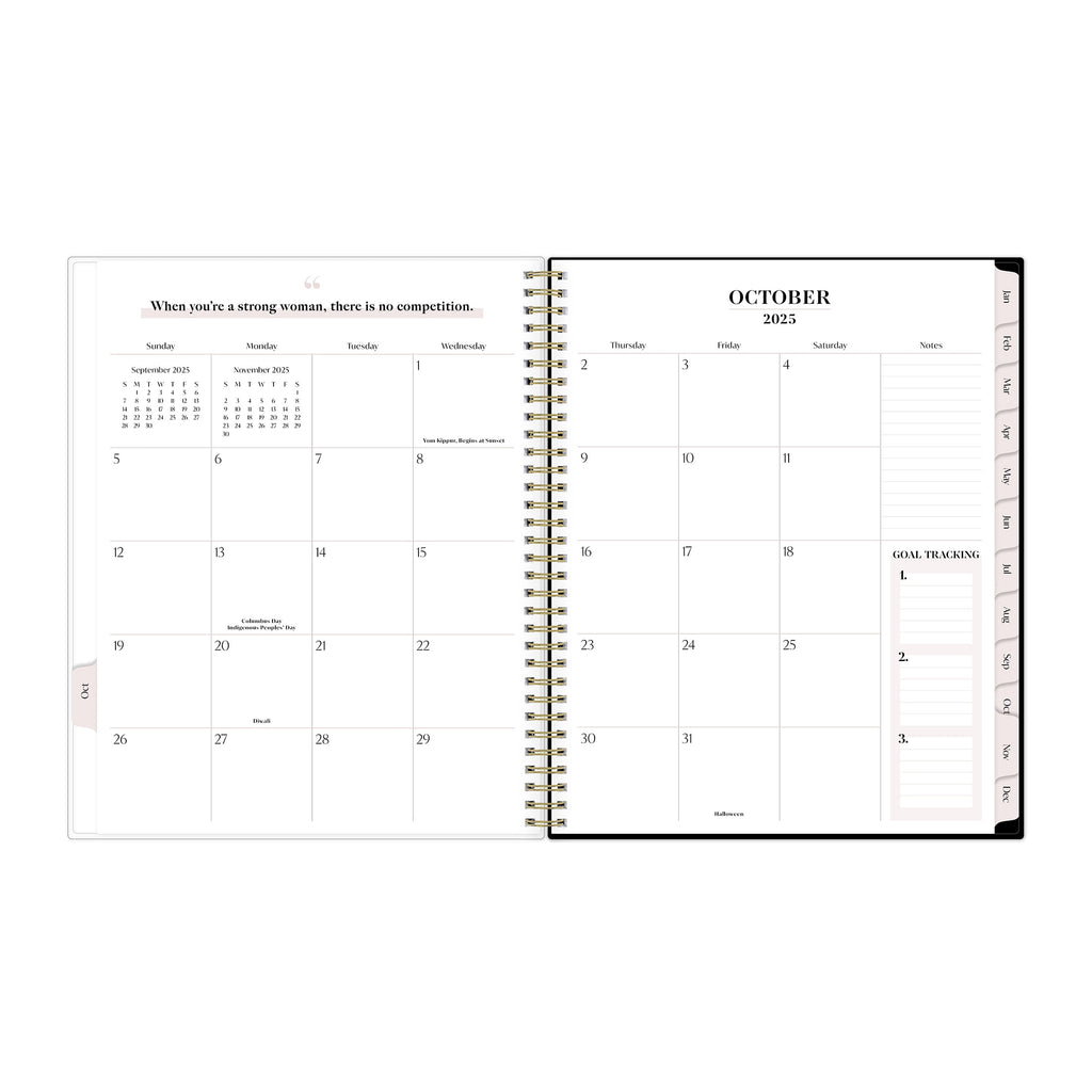 for Monthly Weekly Large Planner (8.5" x 11") Maria Dark 15-Month October 2025 - December 2026 - Image 5