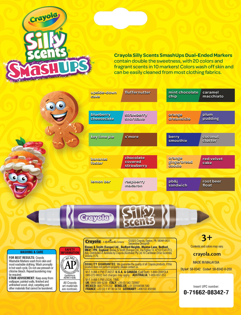 Washable Silly Scents Broad Line Markers, 10 Count, School Supplies, Gifts for Child - Image 5