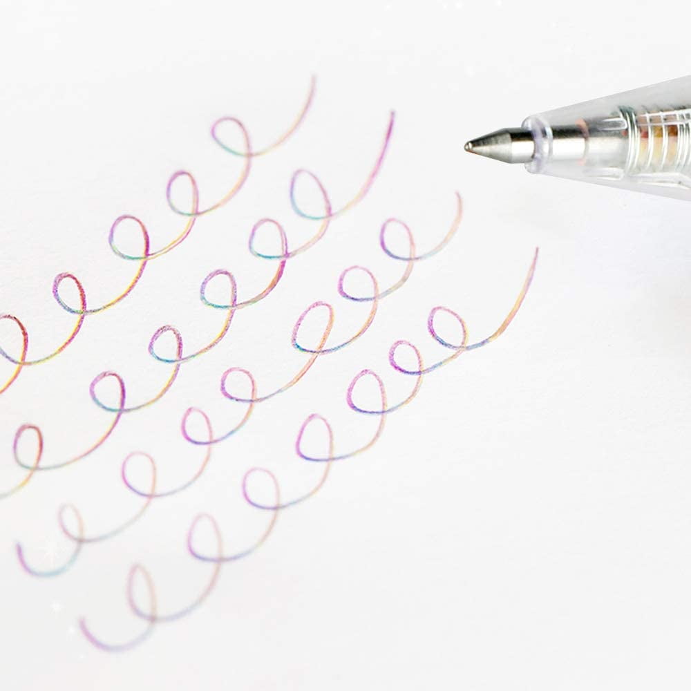 [10 Pack] Mixing of 3 Colors Magic Gel Pens Retractable Colored Ballpoint Pen Set for Class Notes, Doodling Scrapbook... - Image 5