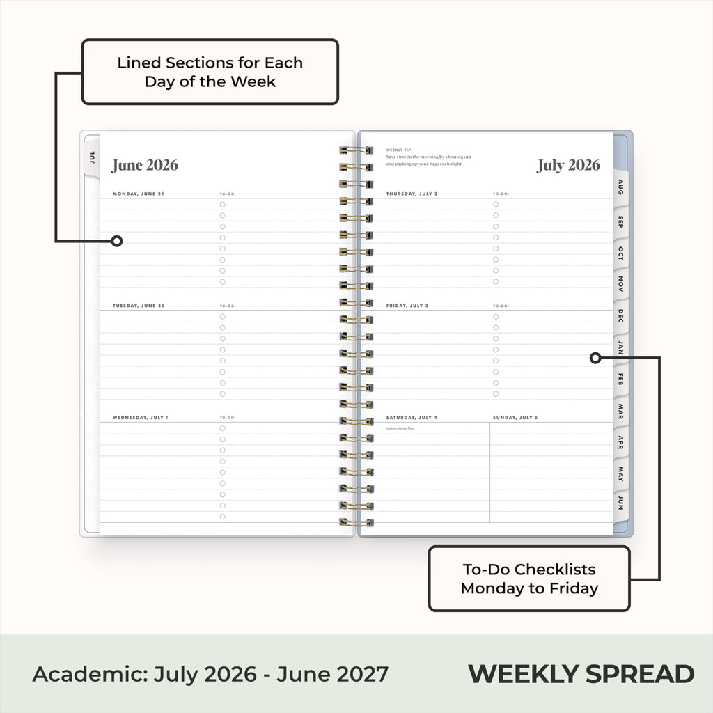 The Everygirl 2026-2027 Weekly and Monthly Academic Year Planner Calendar, July 2026 - June 2027, 5" x 8", Flexible C... - Image 3