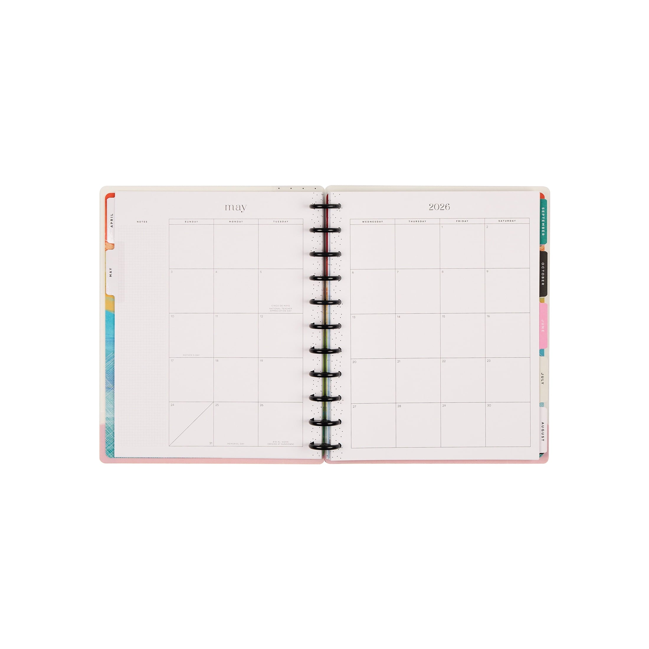 Monthly Weekly Big Planner (8.5 x 11)Learn & Inspire 15-Month April 2026-June 2027, disc bound system - Image 6