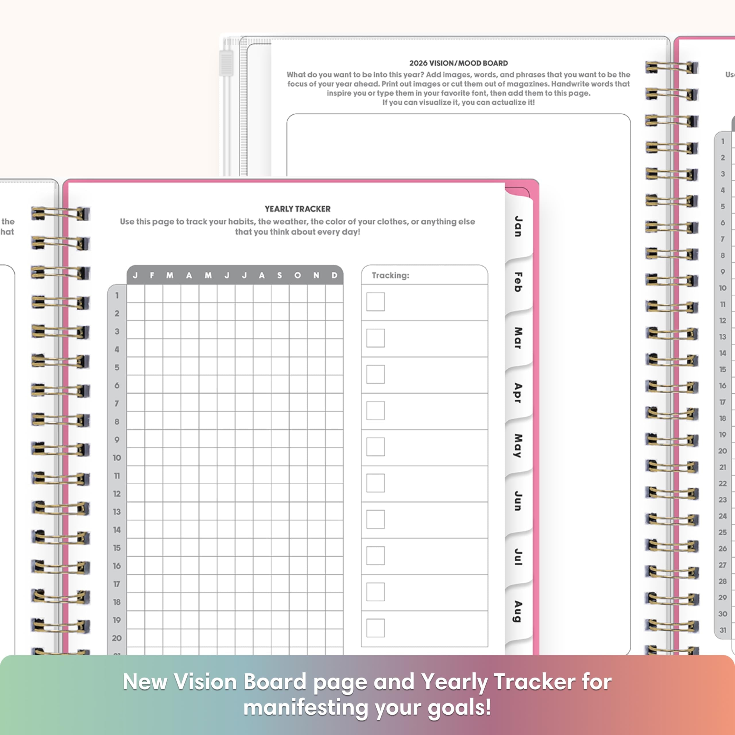 Gen Z 2026 Weekly and Monthly Planner Calendar, January 2026 - December 2026, 5" x 8", Flexible Cover With Zip Pouch,... - Image 6