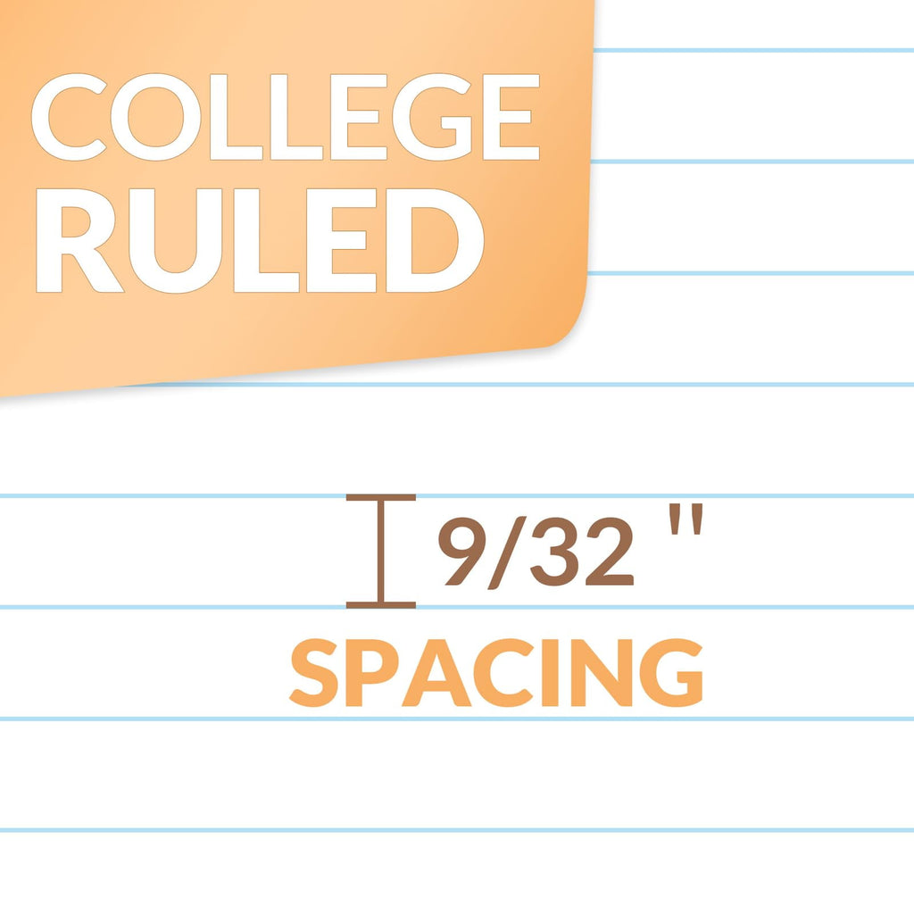 College Ruled, Micro-Perforated, 8" x 10.5", 70 Sheets, 10 Pack - Image 6