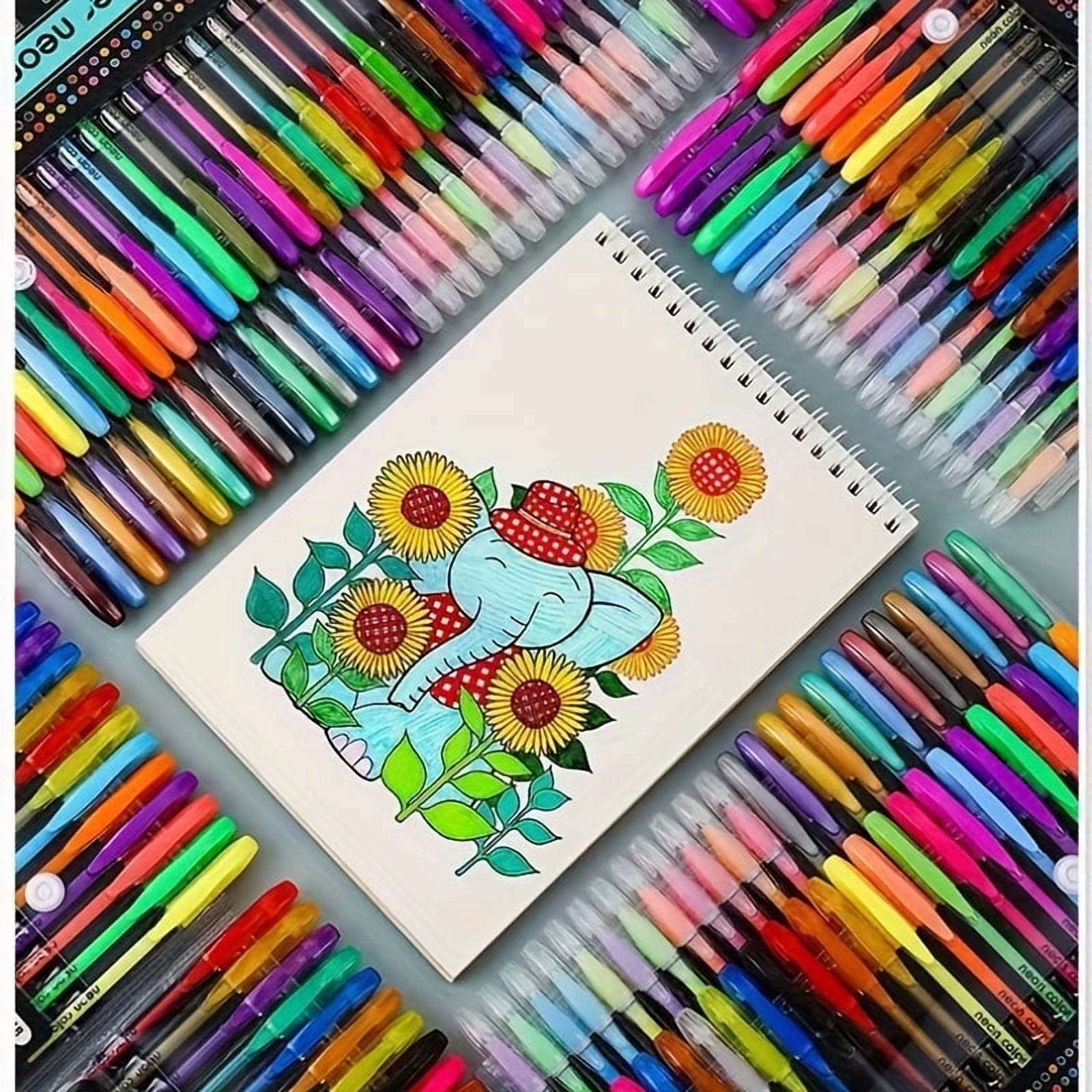 60-Piece Vibrant Gel Pens Set - Fine Point, Unique Colors - Image 2