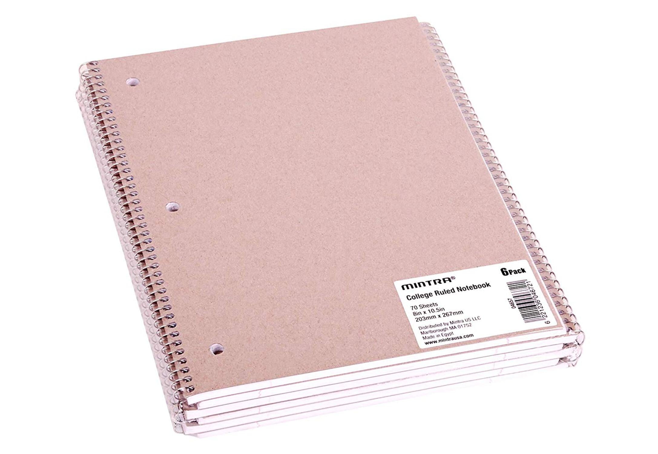 Spiral Notebook - Solid (70 count, 6 Pack) - Image 2