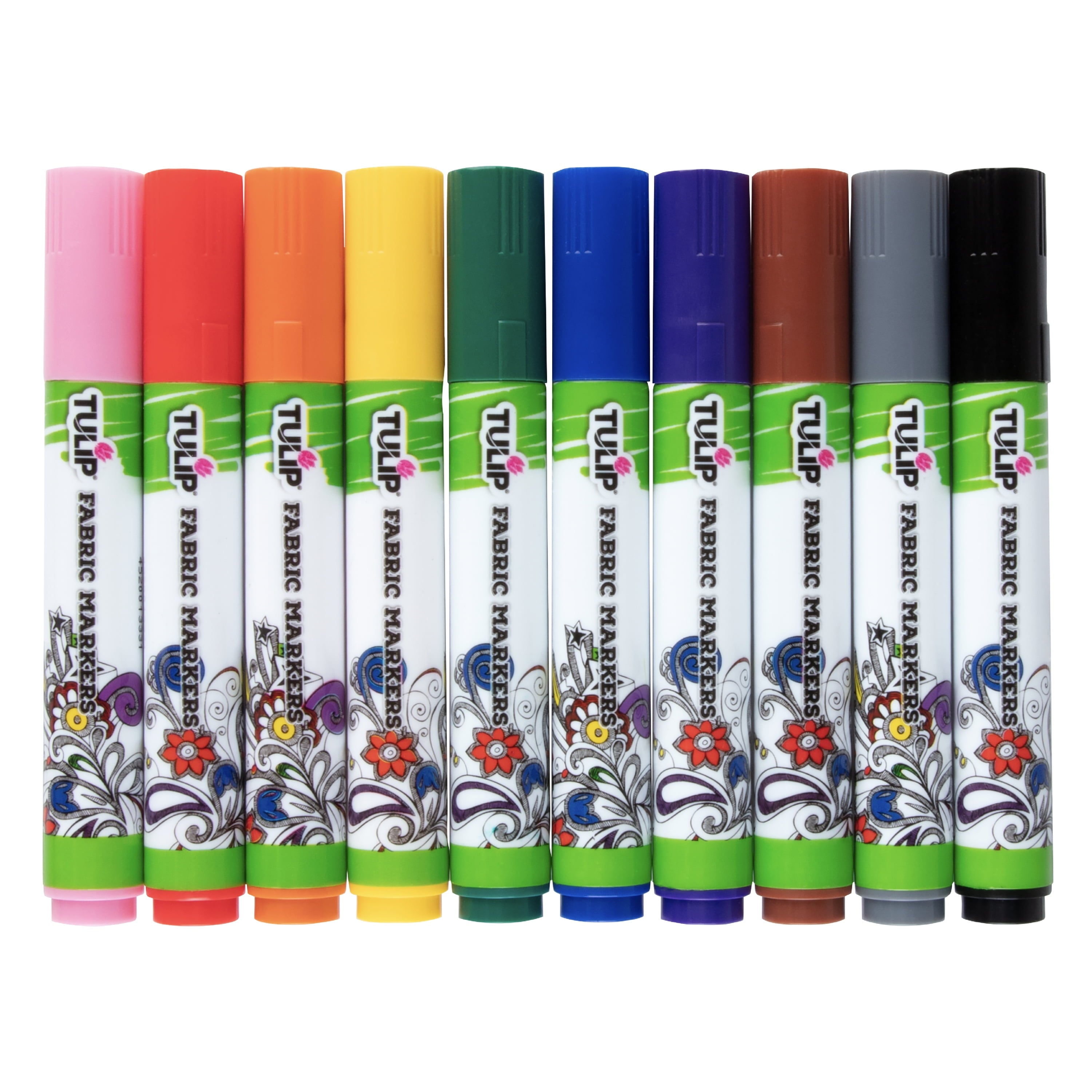 Fabric Markers Brush Tip 10 Pack Rainbow - Image 4