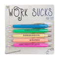 5PC Fun Work Theme Gel Pen Ballpoint Pen Fun Copywriting Pen Set 1ML