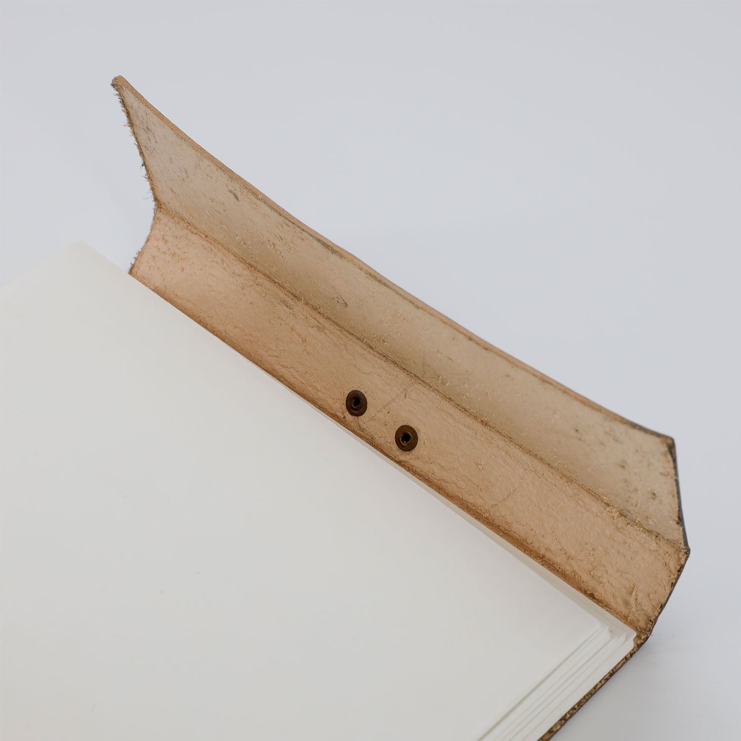 Handmade Leather Pentagon Journal/Writing Notebook Diary/Bound Daily Notepad for Men & Women Unlined Paper Medium 8 x 6 Inches, Writing pad - Image 3