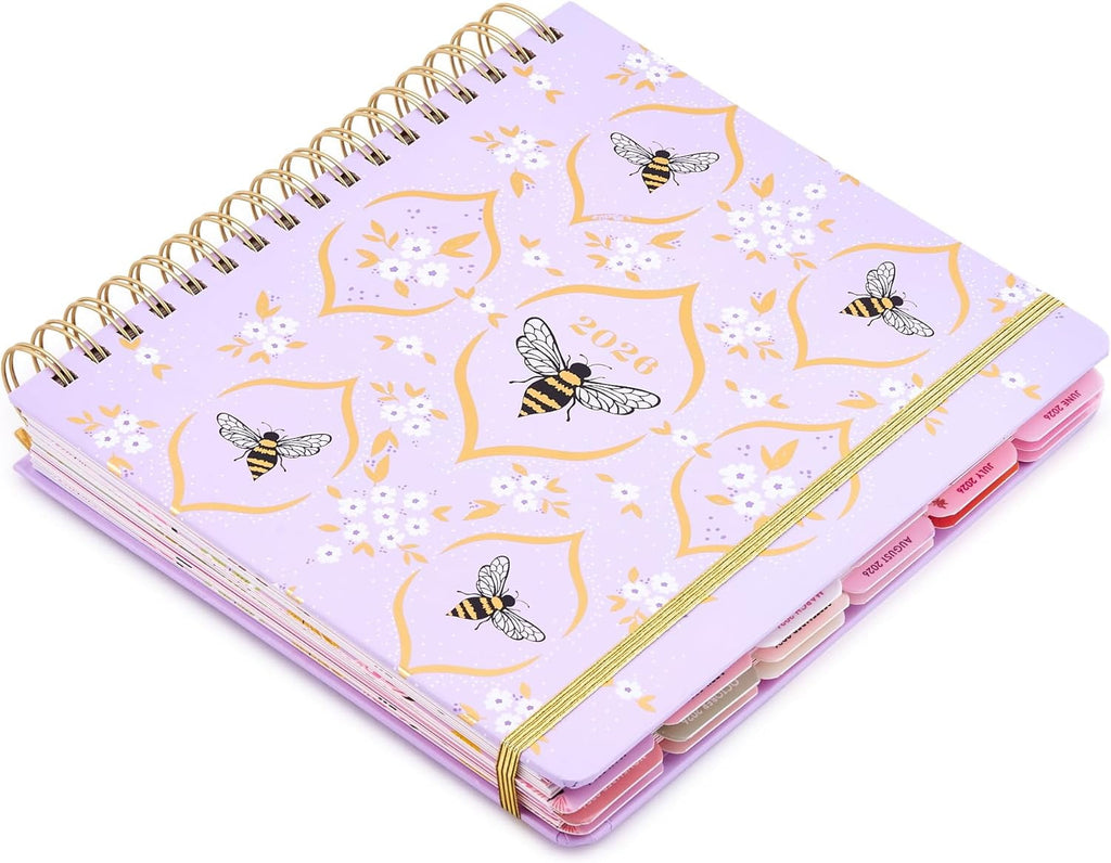 Votum 18 Month Hard Cover Planners/Calendars 10" x 10", January 2026 - June 2027 - Daily, Weekly & Monthly Organizer with Pens, Stickers, St - Image 4
