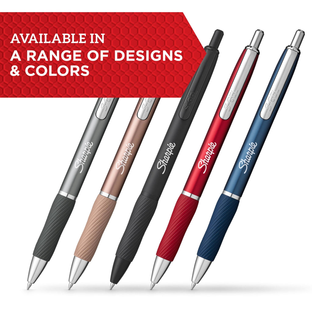 S-Gel Pen, Metal Barrel, Medium Point (0.7mm), 2-Pack - Image 2